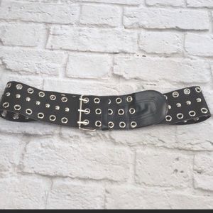 Black Women’s Wide Studded and Rivited 80s Glam